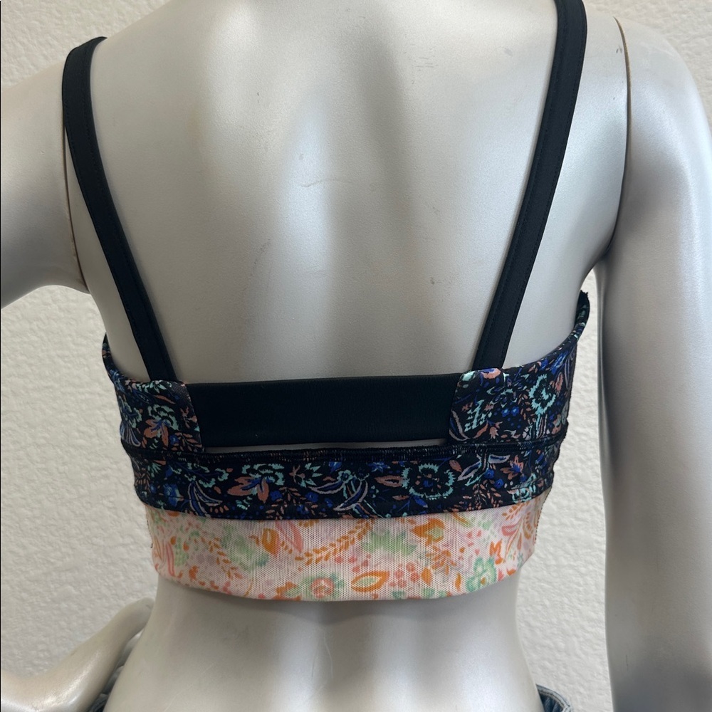 FREE PEOPLE Movement Multicolor Floral Sports Bra Women’s - Picture 7 of 10